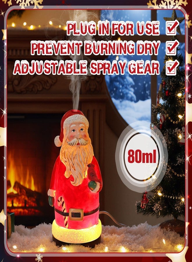 Copkim Christmas Essential Oil Diffuser Gifts Ceramic Santa Claus Diffuser Small 80 ml Winter Holiday USB Charging Humidifier for Xmas Home Office Decorations Aromatherapy Gift - Image 4